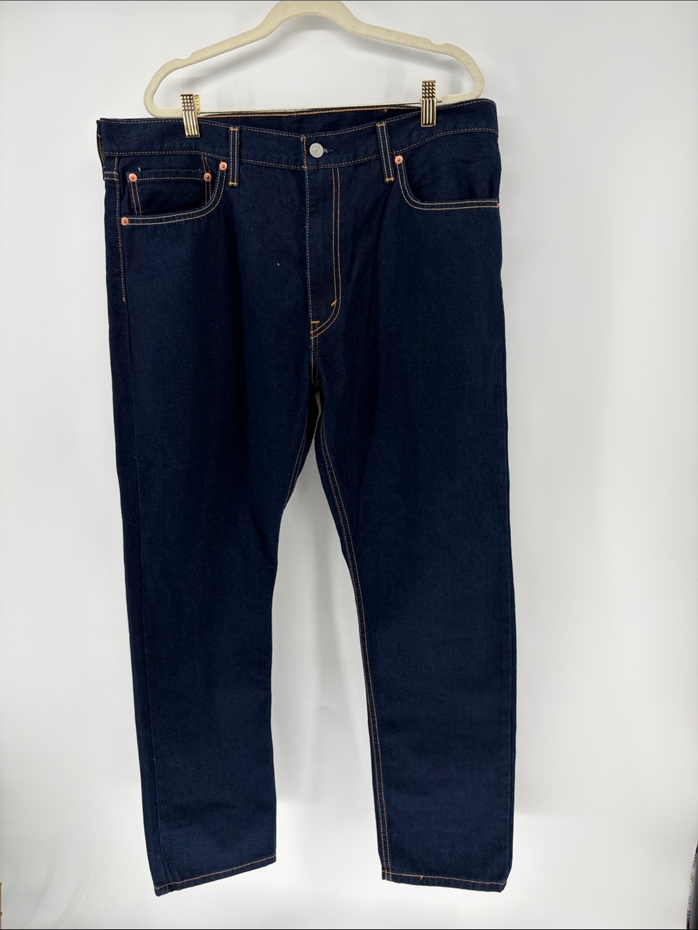 New Levi’s 512 38x30 Men's Dark Indigo Straight-Leg Jeans *irregular*